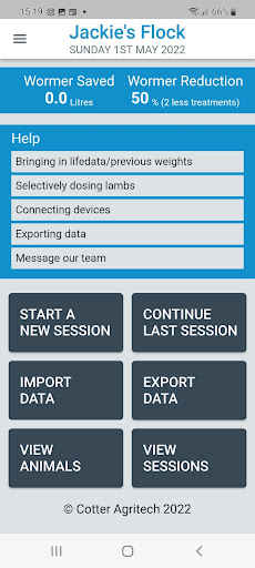SmartWorm Screen 2