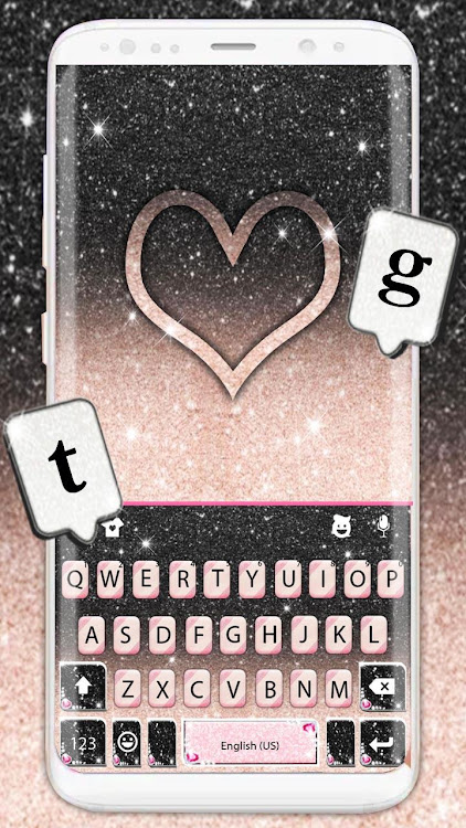 Black Pink Glitter Theme - 7.3.0_0421 - (Android)