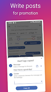 in Tags: AI Hashtags generator Screenshot
