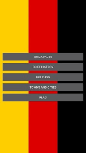 Android application GERMANY BRIEF HISTORY screenshort