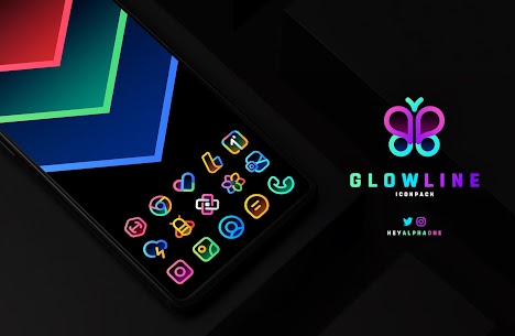 GlowLine Icon Pack APK (PAID) Download Latest 1