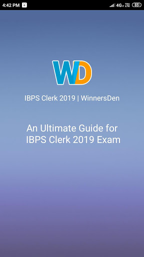 Android application IBPS Clerk | WinnersDen screenshort
