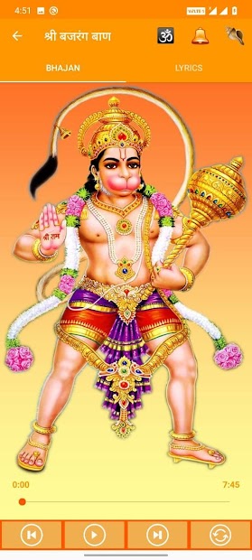 Captura 6 Hanuman Chalisa:हनुमान चालीसा and आरती with Audio android