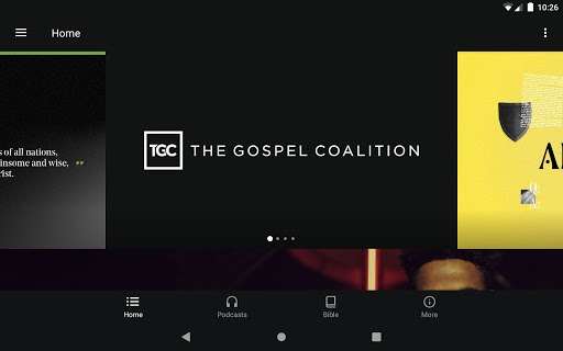 Screenshot of The Gospel Coalition
