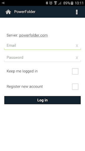 Android application PowerFolder screenshort
