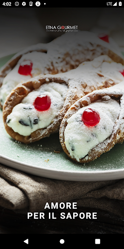Android application Etna Gourmet screenshort