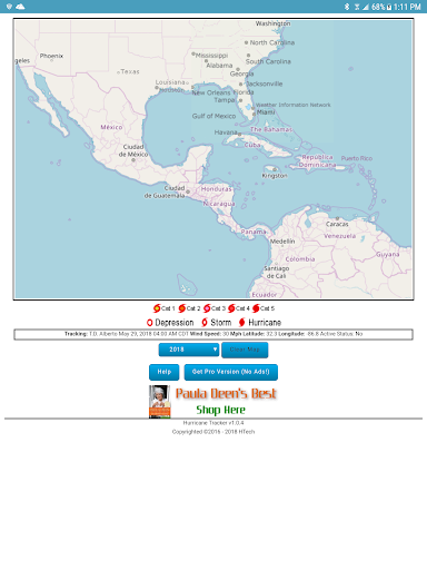 Interactive Hurricane Tracker Screen 3