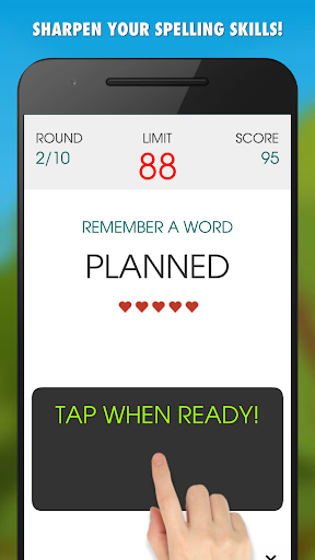 Android application Spelling Gaps PRO screenshort