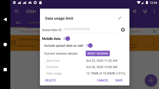 Captura de Pantalla 5 1DM Mobile data usage limit pl android