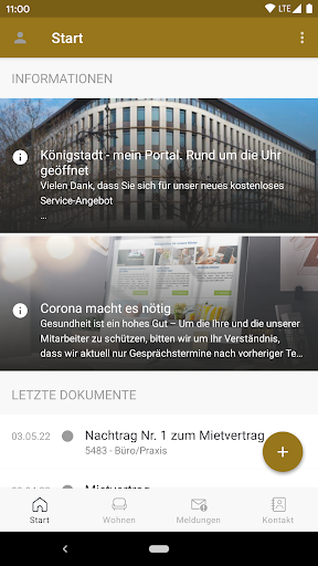 Android application Königstadt Hausverwaltung screenshort