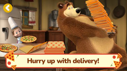 Masha and the Bear Pizza Maker 4