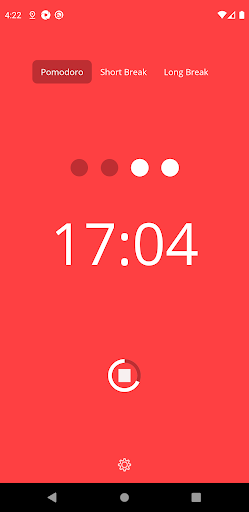 pomoFLOW Screen 2