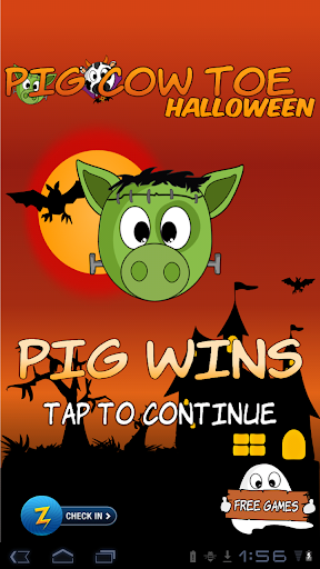 Pig Cow Toe Halloween - ? Tic Tac Toe ?