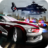 Police car chase: cops chase smash car police game icon