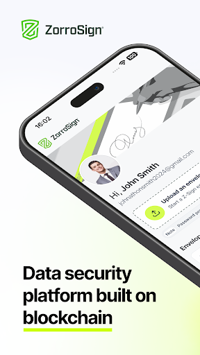 Android application ZorroSign: Sign, Share & Store screenshort