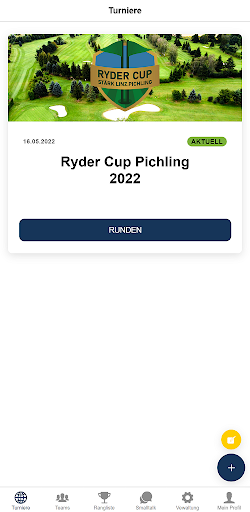 Android application Ryder Cup Pichling screenshort