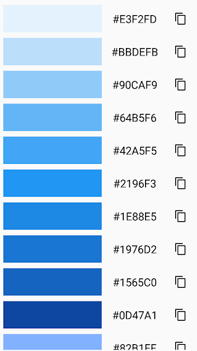 HEX Color Codes Screen 2