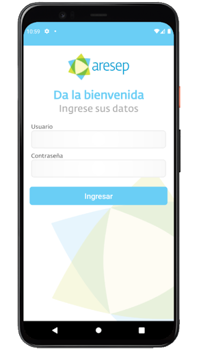 Android application Aresep Operador screenshort