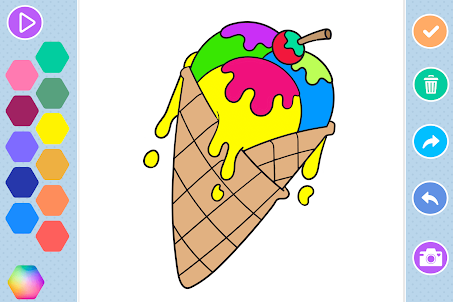 Ice Cream Coloring Game