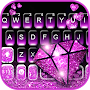 Purple Shiny Diamond Keyboard 