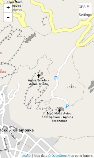Android application Map of Meteora screenshort