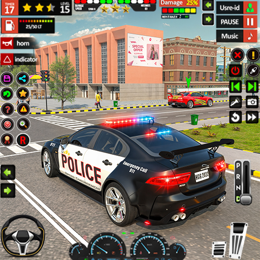 US Police Chase Car Games 3D विंडोज़ पर डाउनलोड करें