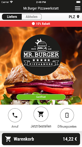 Android application Mr.Burger screenshort