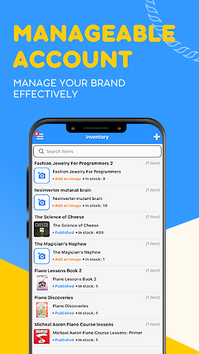 Android application EZcheeze Sell screenshort