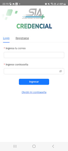 Android application Credencial Sialalusidal screenshort