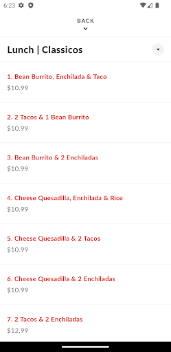 Las Fajitas Restaurants Screen 3