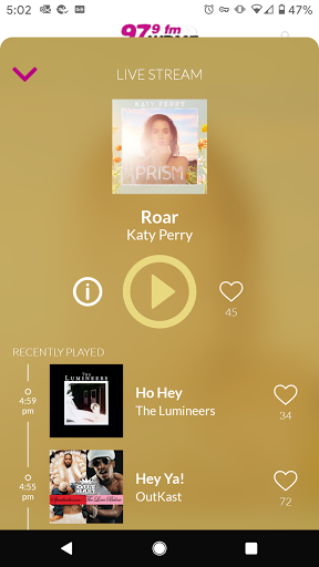 Android application 97.9 WRMF screenshort