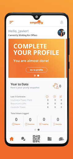 Android application Emplooy screenshort