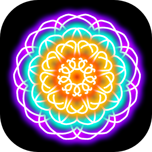 Glow Magic Doodle kaleidoscope 3.8 Icon