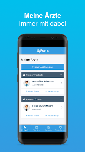 Android application MyPraxis - Arzttermine und Rez screenshort