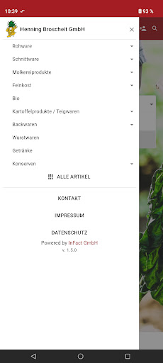Henning Broscheit Order App Screen 2