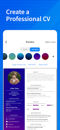 Resume Maker - PDF CV Builder Screenshot 1 - AppWisp.com
