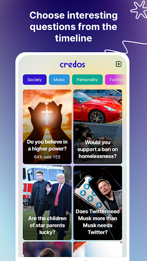 Android application Credos screenshort