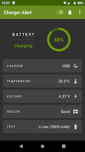 Charger Alert (Akkuzustand) Ekran görüntüsü