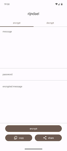 Android application rijndael screenshort