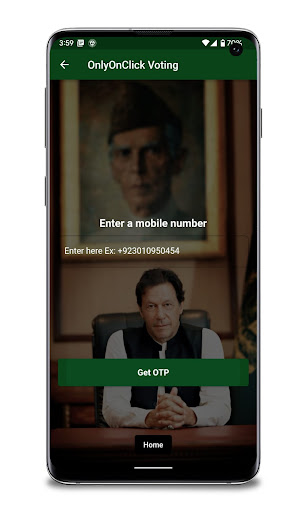 OnlyOnClick Voting App Screen 2