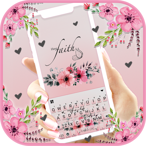 Faith Blossom Keyboard Backgro logo