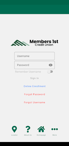 Android application Members 1st Credit Union screenshort