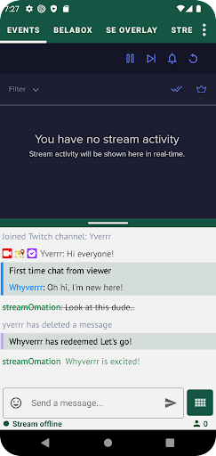 Android application Stream buddy screenshort