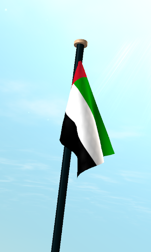 UAE Flag 3D Live Wallpaper Screen 3