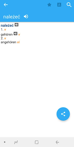 Android application German-Polish Dictionary screenshort