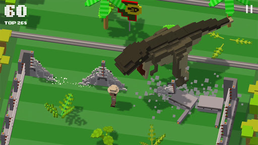 Jurassic Hopper: Crossy Dinosaur Shooter Game 1.22 screenshots 1