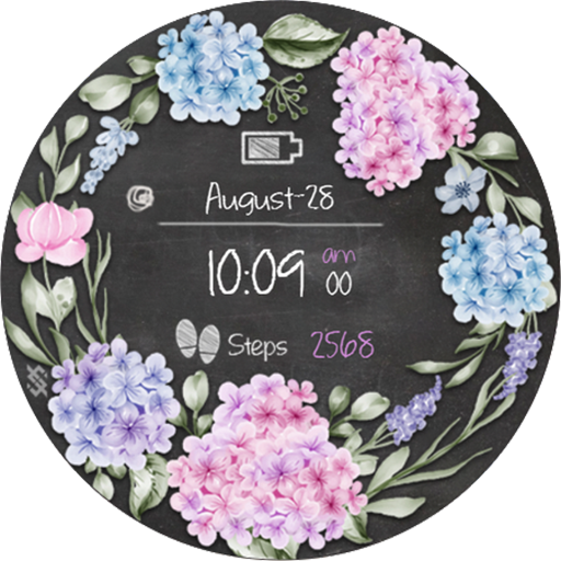 BFF19-Blackboard Art Hydrangea logo