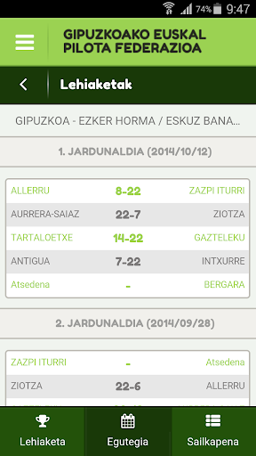 Gipuzkoako Pilota Federazioa Screen 3