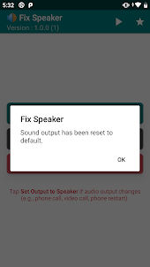 Fix Speaker - Disable Earphone