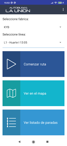 Android application La Union Conductores screenshort